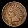 Image 2 : 1863 Indian Cent 1c Grades vf, very fine