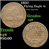 1857 Flying Eagle Cent 1c Grades vg, very good