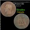 1856-W France 10 Centimes 10c KM-771.1 Grades f details