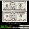 Image 1 : FIVE (5x) Consecutive Serial **Star Note** 2001 $5 Federal Reserve Notes Grades Gem CU