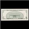Image 3 : FIVE (5x) Consecutive Serial **Star Note** 2001 $5 Federal Reserve Notes Grades Gem CU