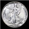 Image 2 : 1945-s Walking Liberty Half Dollar 50c Grades Choice+ Unc