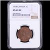 Image 2 : NGC 1918 Canada 1c KM-21 Graded ms63 BN By NGC