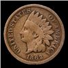 Image 2 : 1862 Indian Cent 1c Grades f+