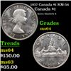 1957 Canada $1 Canada Dollar KM-54 $1 Grades Choice Unc