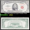 1963 Red Seal $5 Legal Tender Note Grades vf+