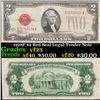 Image 1 : 1928F $2 Red Seal Legal Tender Note Grades vf+
