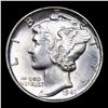 Image 2 : 1941-p Mercury Dime 10c Grades GEM+ FSB