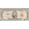 Image 2 : 1953B Red Seal $5 Legal Tender Note Grades f, fine