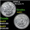 Image 1 : 1890-p Morgan Dollar $1 Grades Select+ Unc