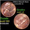 Image 1 : 1960-d Small Date Lincoln Cent 1c Grades GEM++ Unc RD