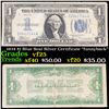 1934 $1 Blue Seal Silver Certificate "funnyback" Grades vf+