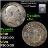 1908 Great Britain 1/2 Crown King Edward VII KM-802 Graded vf35 By SEGS