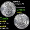1896-p Morgan Dollar $1 Grades GEM Unc