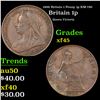 1900 Britain 1 Penny 1p KM-790 Grades xf+