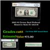 1985 $1 Green Seal Federal Reserve Note Fr-1913-H Grades Select CU