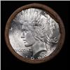 Image 2 : ***Auction Highlight*** Solid Uncirculated Peace silver dollar roll 1923 & P Ends, 20 coins (fc)