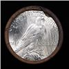 Image 3 : ***Auction Highlight*** Solid Uncirculated Peace silver dollar roll 1923 & P Ends, 20 coins (fc)