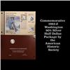 Image 1 : Commemorative 1982-d Washington 90% Silver Half Dollar. Package by the American Historic Society. Mo