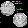 Image 1 : 1883 n/c Liberty Nickel 5c Grades f+