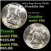 Image 1 : 1955-p Bugs Bunny Franklin Half Dollar FS-401 50c Grades Choice Unc+ FBL