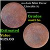 Image 1 : no date Lincoln Cent Mint Error 1c Grades Select Unc BN