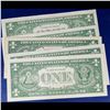 Image 3 : 5x Nonconsecutive Serial Numbers 1957A $1 Blue Seal Silver Certificates Grades Select AU