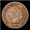 Image 2 : 1863 Indian Cent 1c Grades vg+