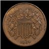 Image 2 : 1864 Large Motto Two Cent Piece 2c Grades Select AU