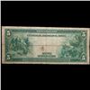 Image 3 : 1914 $5 Large Size Blue Seal Federal Reserve Note Fr-857 Burke-Glass (Celeveland, OH) Grades f, fine