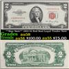 Image 1 : **Star Note** 1953 $2 Red Seal Legal Tender Note Grades Choice AU/BU Slider