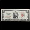 Image 2 : **Star Note** 1953 $2 Red Seal Legal Tender Note Grades Choice AU/BU Slider
