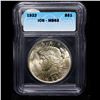 Image 2 : 1922-p Peace Dollar $1 Graded ms63 By ICG
