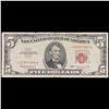 Image 2 : **Star Note** 1963 Red Seal $5 Legal Tender Note Grades f+