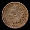 Image 2 : 1862 Indian Cent 1c Grades VF Details