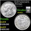 1871 Queen Victoria Great Britain 1 Shilling KM-734 Graded ms63+ By SEGS