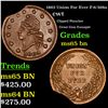 Image 1 : 1863 Union For Ever Civil War Token F-6/268a 1c Grades GEM Unc BN