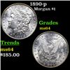 Image 1 : 1890-p Morgan Dollar $1 Grades Choice Unc