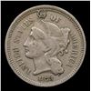 Image 2 : 1873 Open 3 Three Cent Copper Nickel 3cn Grades vf++