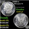 Image 1 : 1880-s Morgan Dollar $1 Grades GEM Unc PL