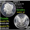 Image 1 : 1880-s Morgan Dollar $1 Grades Choice Unc+ PL