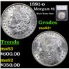 1891-o Morgan Dollar $1 Graded ms62+ By SEGS