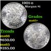 1901-o Morgan Dollar $1 Grades GEM+ Unc