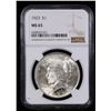 Image 2 : NGC 1923-p Peace Dollar $1 Graded ms65 By NGC