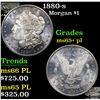 Image 1 : 1880-s Morgan Dollar $1 Grades GEM+ PL