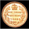 Image 3 : 1902 Great Britain 1/3 Farthing KM-791 King Edward VII Grades Choice Unc