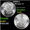 1880-s Morgan Dollar $1 Grades GEM Unc