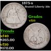 1875-p Twenty Cent Piece 20c Grades vf+