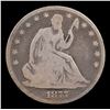 Image 2 : 1877-p Seated Half Dollar 50c Grades f+