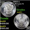 Image 1 : 1882-s Morgan Dollar $1 Grades GEM+ Unc